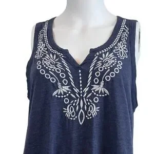 lucky brand embroidered shift dress 12 Season Color Analysis | Indigo Tones main image 0